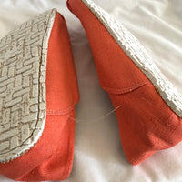 OTZ-300GMS Shoes - Coarse Linen - Coral - Size Men 9/Women 12