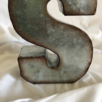 ‘ S ‘  Metal Decor