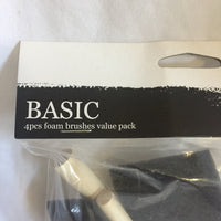 Basic 4pcs Foam Brushes Value Pack