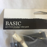 Basic 4pcs Foam Brushes Value Pack