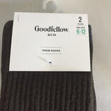 Goodfellow & Fellow Crew Socks - Adult Size- Shoe Size 6-12