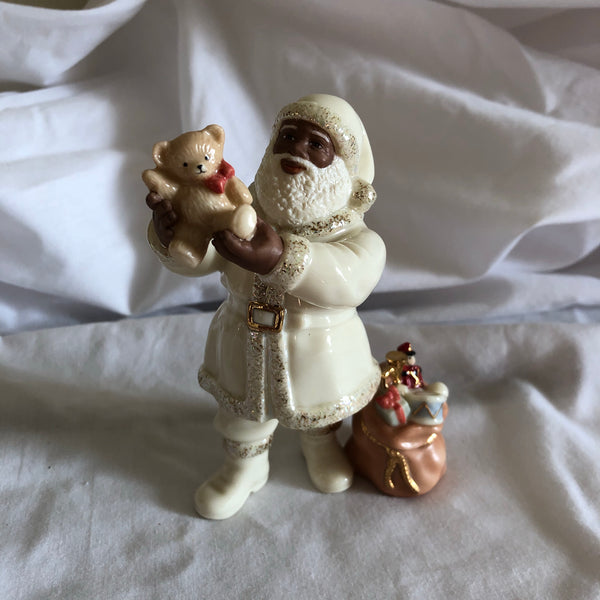 Lenox Ceramic Black Santa