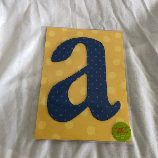 Large Monogram Magnet Letter A