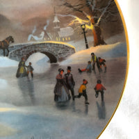 Holiday Skaters by Lloyd Garrison  Decorative Plate