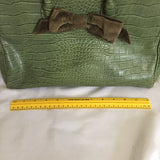 The Limited Faux Crocodile Handbag