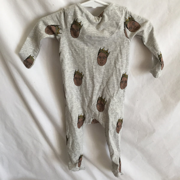 The Notorious B.I.G. Footed Pajamas- Size 3- 6 Months