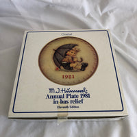 Vintage 1981 Goebel MJ Hummel Annual Plate Collectors Plate