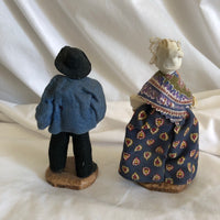 Elderly Couple Figurines