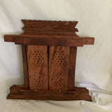 Vintage Indian Wood Carved Window Frame