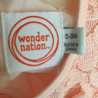 Wonder Nation Dress Baby Size 0-3M