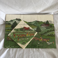 Wida Swiss Bern Napkin Set On The Farm Design