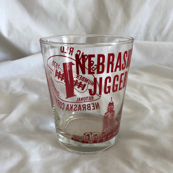 Nebraska Jigger Glass