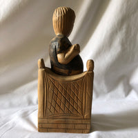 Vintage Wooden Man Statue