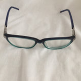 Ellen Tracy- Dhaka Blue Horn Fade Eyeglasses