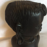 Wooden Mini Kenya African Lady Statue