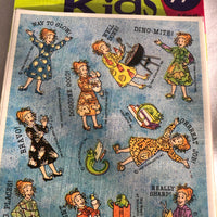 Vintage Magic Schoolbus Mrs. Frizzle Stickers