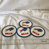 Vinyl NFL Buffalo Bills Coasters - Set of 4