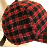 Red Plaid Adjustable Hat