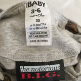 The Notorious B.I.G. Footed Pajamas- Size 3- 6 Months