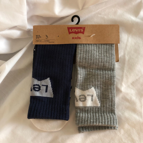 Levi’s Socks -2 Pack Kids Size 5Y-7Y