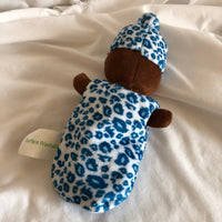 Marvel Baby Doll Plush in Blue Cheetah Print Outfit