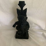 Vintage Mesoamerican Wood Carving Statue