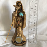 Gold Painted Santa Muerte Statue