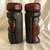 Solid Wood Hand Carved Jamaican Couple Sculpture