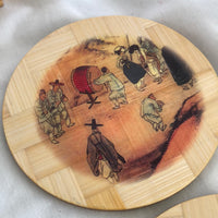 Japanese Bamboo Coasters - Set of 6