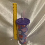 Boston Warehouse Tumbler/ Straw 22 Oz