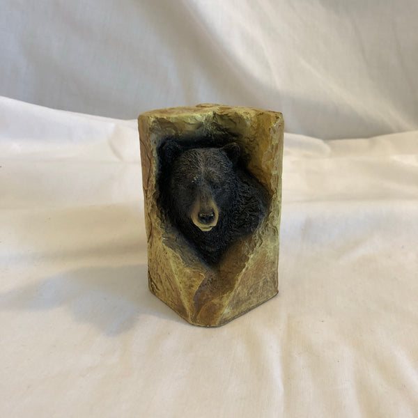 Black Bear In Cave Sculpture