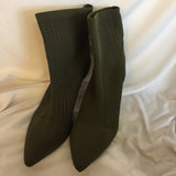 Catherine Malandrino Green Knit Sock Boots Women’s Size 8 1/2