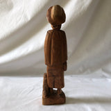 Vintage Wooden Man Statue