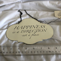 Happiness Hanging Sign