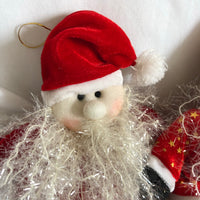 Christmas Santa Claus Plushes - Set Of 3
