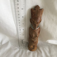 Wooden African Man/Female Statue Set