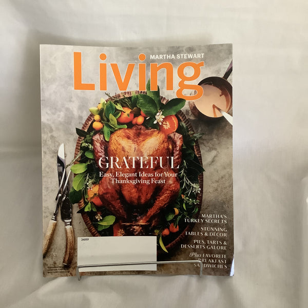 Martha Stewart Living Magazine November 2021 Grateful Edition