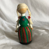 Norrbotten Handmalat Ellerbergs Sweden Wooden Doll