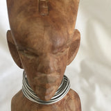 Wooden African Man/Female Statue Set