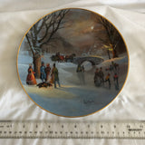 Holiday Skaters by Lloyd Garrison  Decorative Plate