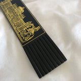 Blenheim Palace Oxfordshire Black Leather Bookmark
