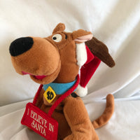 Scooby Doo I Christmas Believe In Santa Plush