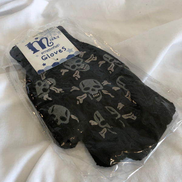 Skull Print Gloves