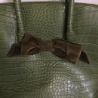 The Limited Faux Crocodile Handbag