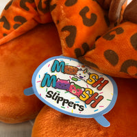 Moosh Moosh Slippers - Orange Leopard