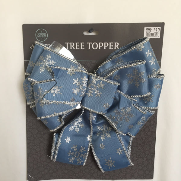 Winter Wonder Lane Tree Topper Bow