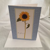 Sunflower Card- Envelope Included