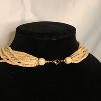 Multistrand Wood Bead Necklace