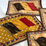 Belgium Flag Fabric Patches - Set of 4