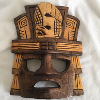 Wooden Carved Aztec/Mayan Mask